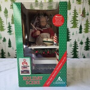 90s Musical Mrs. Claus Christmas Carol Display